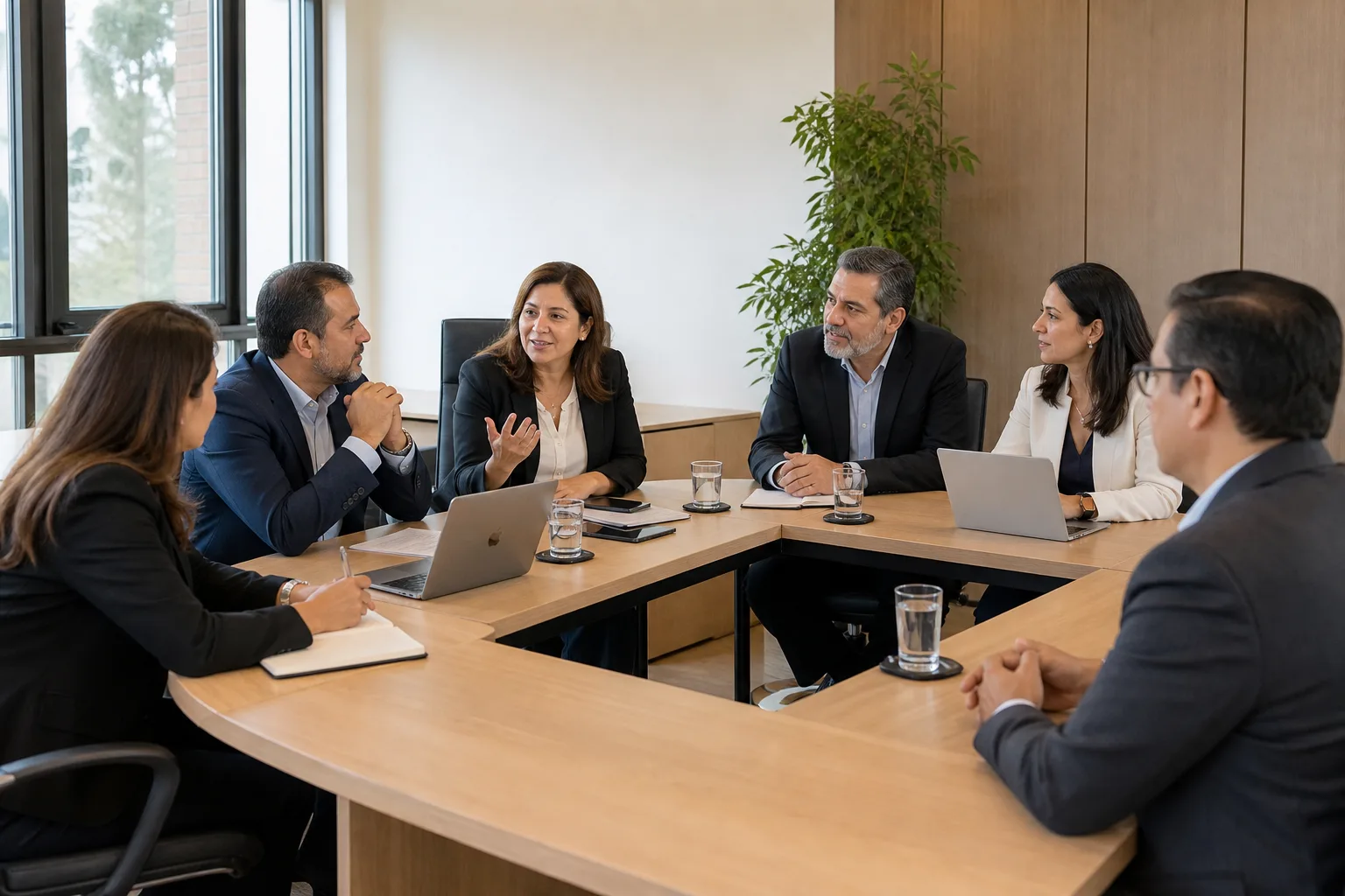 Directivos en sesión de integridad y responsabilidad corporativa